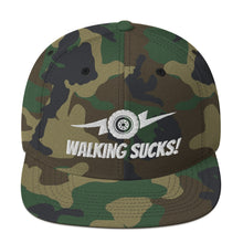 Load image into Gallery viewer, Walking Sucks Snapback Hat
