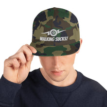 Load image into Gallery viewer, Walking Sucks Snapback Hat