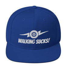 Load image into Gallery viewer, Walking Sucks Snapback Hat