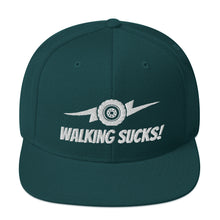 Load image into Gallery viewer, Walking Sucks Snapback Hat