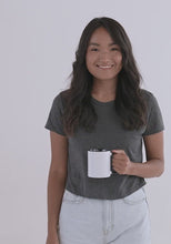 Load and play video in Gallery viewer, White Ceramic Mug with Color Inside.mp4
